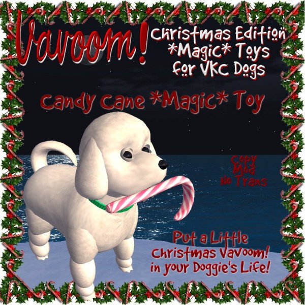 Candy Cane *Vavoom! Magic Toy* for VKC Dogs