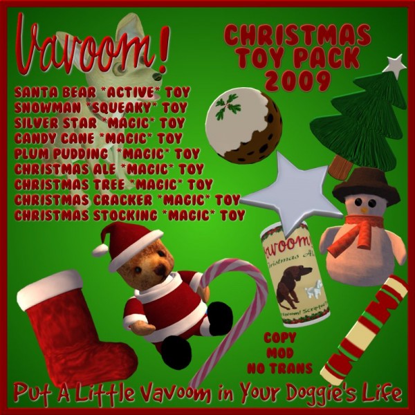 Christmas Toy Pack 2009 *Vavoom! Magic Toys* for VKC Dogs