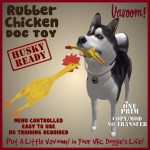 Vavoom! Rubber Chicken Dog Toy